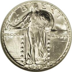 1929-S 25C MS67 Full Head NGC. This is a sharply detai 