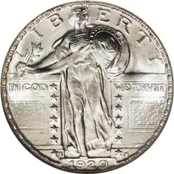 1929-S 25C MS67 Full Head NGC. Full Head 1929-S quarte 