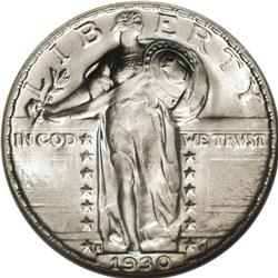 1930-S 25C MS67 Full Head NGC. An issue seldom found w 