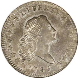 1795 50C 2 Leaves AU58 NGC. O-103, R.5. This is an imp 