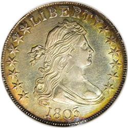 1803 50C Small 3--Scratched--ANACS. Unc. Details, Net 