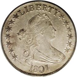 1807 50C Draped Bust AU55 PCGS. O-105, R.2. A die lump 