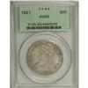 Image 1 : 1821 50C AU55 PCGS. O-103, R.2. A still-lustrous repre 
