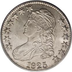 1825 50C MS64 PCGS. O-113, R.1. The stars are large, f 