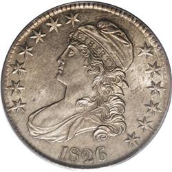 1826 50C MS64 PCGS. O-118a, R.1. This lovely near-Gem 