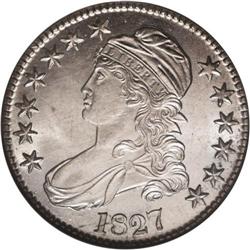 1827 50C Square Base 2 MS64 NGC. O-104, R.1. Obverse s 