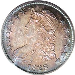 1828 50C Square Base 2, Small 8 MS65 PCGS. O-122, R.3. 