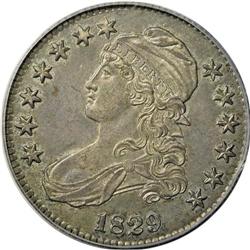 1829 50C MS64 PCGS. O-112, R.1. The bold die lines bet 