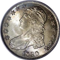 1830 50C Small 0 MS65 PCGS. O-102, R.3. Although assig 