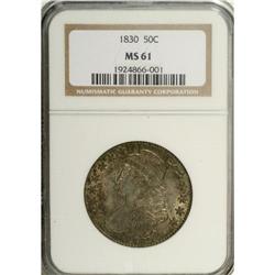 1830 50C Large 0 MS61 NGC. O-121, R.3. Light gray pati 