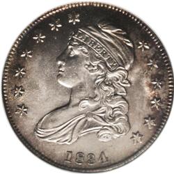 1834 50C Small Date, Small Letters MS66 NGC. O-111, R. 