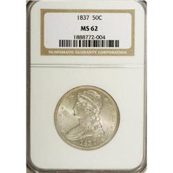 1837 50C MS62 NGC. A highly lustrous representative, s 