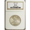 Image 1 : 1837 50C MS62 NGC. A highly lustrous representative, s 
