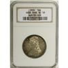 Image 1 : 1839 50C AU58 NGC. Solidly struck with just a hint of 