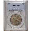 Image 1 : 1844 50C MS63 PCGS. Select and well struck with deep r 