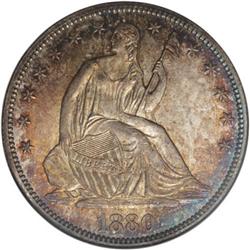 1880 50C MS67 NGC. The years from 1879 through 1890 sa 