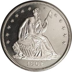 1862 50C PR63 Cameo PCGS. Randy Wiley and Bill Bugert, 