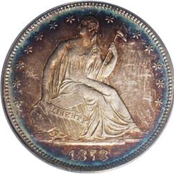 1878 50C PR65 Cameo PCGS. Type Two Reverse. One of the 