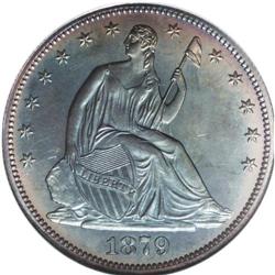 1879 50C PR66 NGC. Type One Reverse. Scarce as a proof 