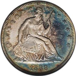 1888 50C PR66 NGC. Crystal-sharp striking details and 