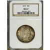 Image 3 : 1892 50C MS67 NGC. Splashes of golden-brown, cream, li 