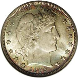 1895 50C MS66 NGC. An absolutely stunning Premium Gem 