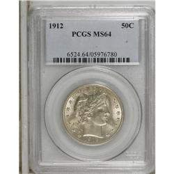 1912 50C MS64 PCGS. A well struck piece with pleasing 