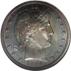 1894 50C PR67 NGC. Breen-5052. The 4 in the date is cl 