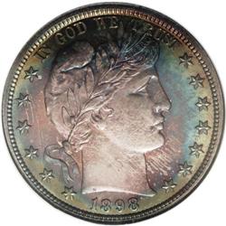 1898 50C PR68 NGC. All six denominations struck in pro 