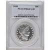 Image 1 : 1898 50C PR64 Cameo PCGS. A pleasingly frosted Barber 