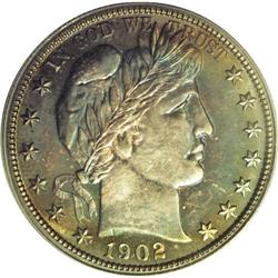 1902 50C PR67 PCGS. The 1902 half dollar proof comes w 