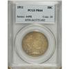 Image 1 : 1911 50C PR64 PCGS. An opaque layer of pinkish-gray co 