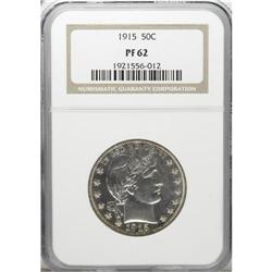 1915 50C PR62 NGC. A boldly struck specimen that has m 