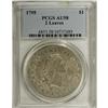 Image 3 : 1795 S$1 Flowing Hair, Two Leaves AU58 PCGS. B-1, BB-2 