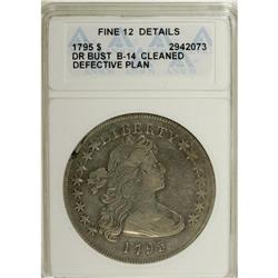 1795 S$1 Draped Bust, Off Center--Cleaned, Defective P 