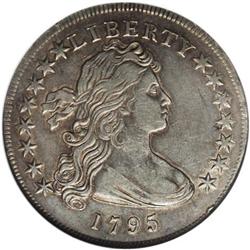 1795 S$1 Draped Bust, Uncentered Bust XF45 ANACS. B-14 