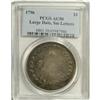 Image 3 : 1796 S$1 Large Date, Small Letters AU50 PCGS. B-5, BB- 