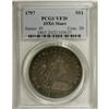 Image 3 : 1797 S$1 10x6 Stars VF20 PCGS. B-3, BB-71, R.2. The is 
