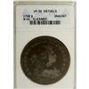 Image 1 : 1798 S$1 Large Eagle--Cleaned--ANACS. VF20 Details. B- 