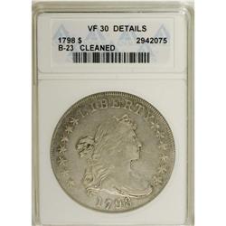 1798 S$1 Large Eagle, Wide Date--Cleaned--ANACS. VF30 