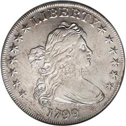 1799 S$1 --Scratched, Improperly Cleaned--NCS. XF Detai 