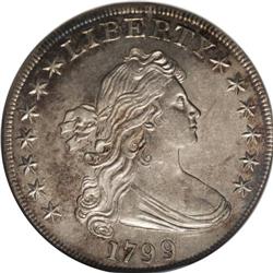 1799 S$1 No Berries AU58 NGC. B-11, BB-161, R.3. The a 