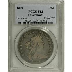 1800 S$1 Fine 12 PCGS. 