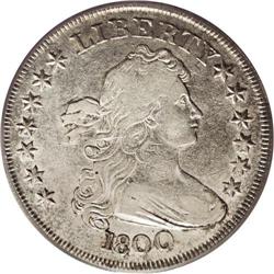 1800 S$1 VF35 PCGS. B-16, BB-187, R.2. The scroll, che 