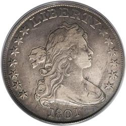 1801 S$1 VF20 PCGS. B-4, BB-214, R.3. Die State III. A 