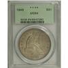 Image 3 : 1849 S$1 MS64 PCGS. An elusive issue in Mint State, he 