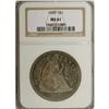 Image 3 : 1850 S$1 MS61 NGC. Breen-5443. The 1850 is a challengi 