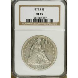 1872-S S$1 XF45 NGC. One of just 9,000 examples struck 