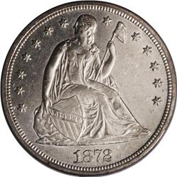 1872-S S$1 AU55 PCGS. Only 9,000 business strikes were 