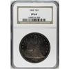 Image 3 : 1860 S$1 PR64 NGC. The surfaces appear dark-gray, but 